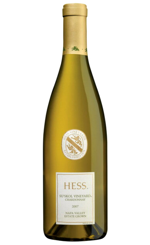 Вино Hess Su'skol Vineyard Chardonnay 2007