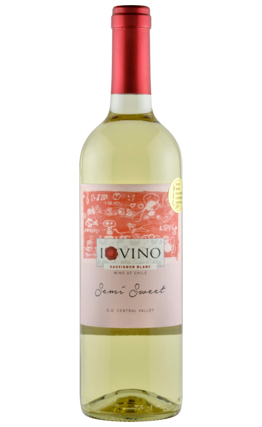 I Love Vino Sauvignon Blanc Semi Sweet Central Valley