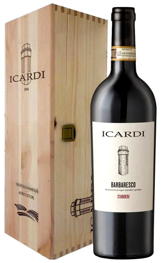 Wine Icardi Starderi Barbaresco 2015 Wooden Box
