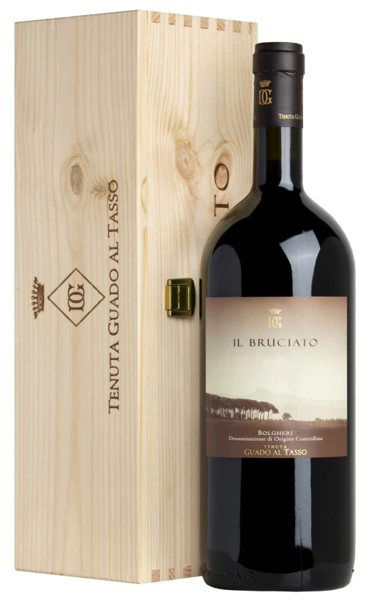 Вино Il Bruciato Bolgheri 2019 wooden box