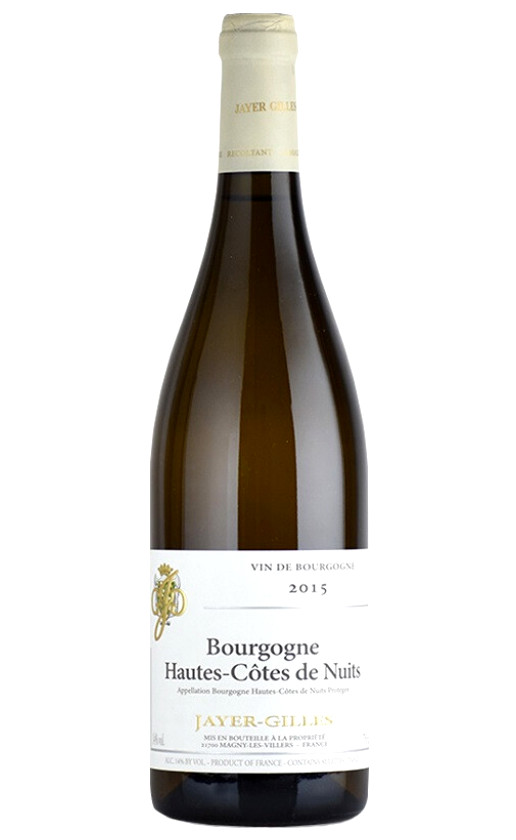Jayer-Gilles Bourgogne Hautes Cotes de Nuits Blanc 2015