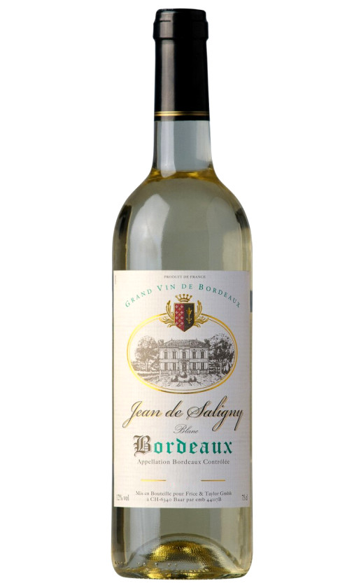 Wine Jean De Saligny Bordeaux Blanc 2017