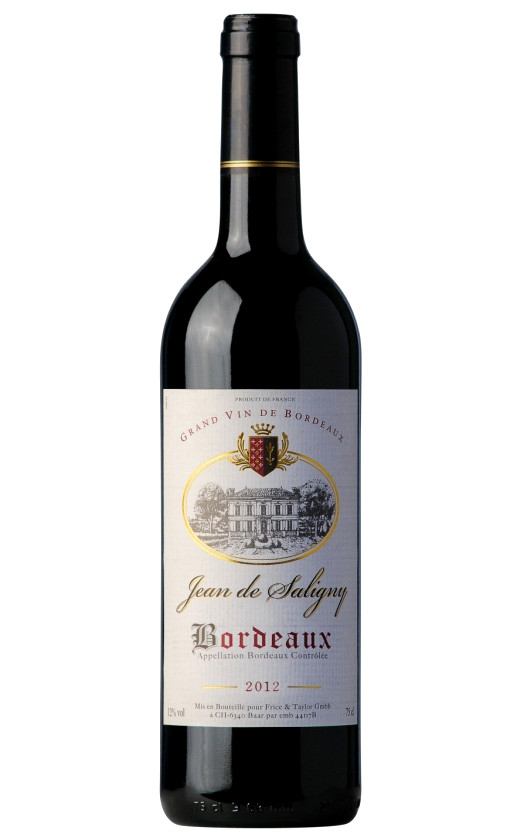 Wine Jean De Saligny Bordeaux Superieur 2012