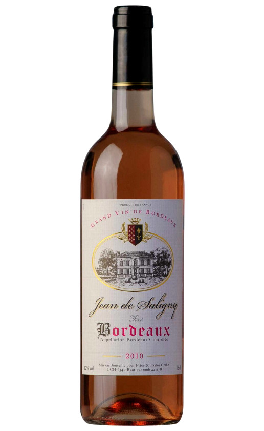 Wine Jean De Saligny Rose Bordeaux 2010