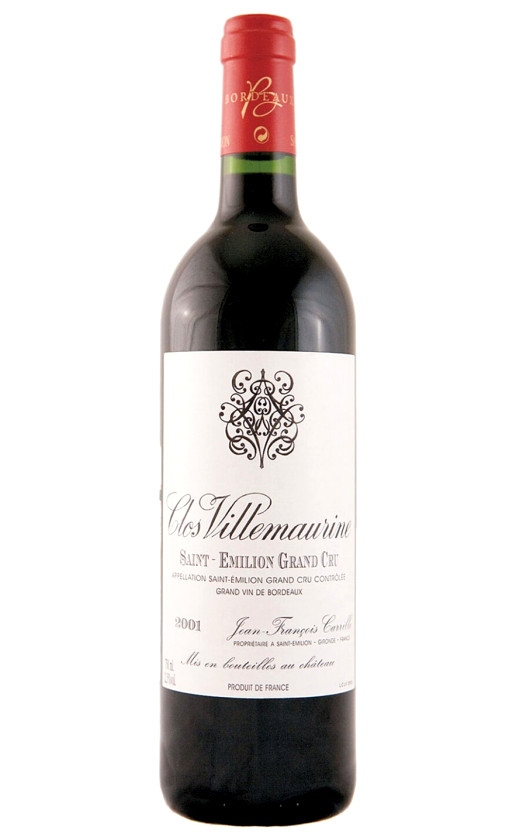 Wine Jean Francois Carrille Clos Villemaurine Saint Emilion Grand Cru 2001