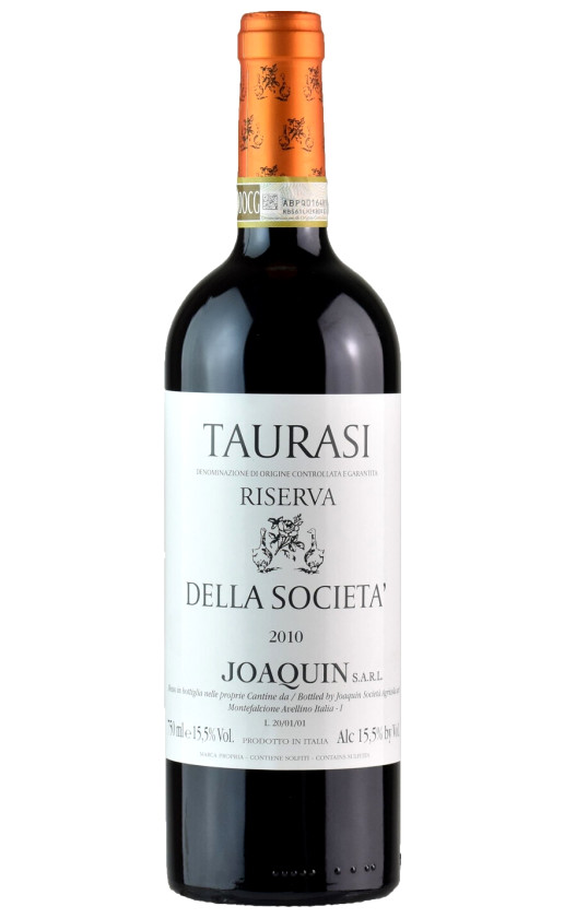 Вино Joaquin Della Societa Taurasi Riserva 2010