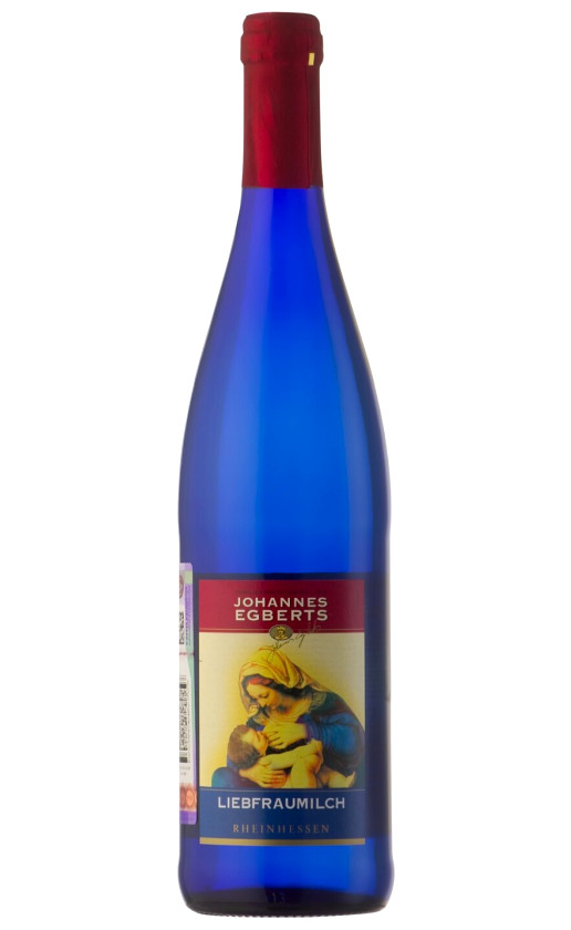 Johannes Egberts Liebfraumilch blau flasche