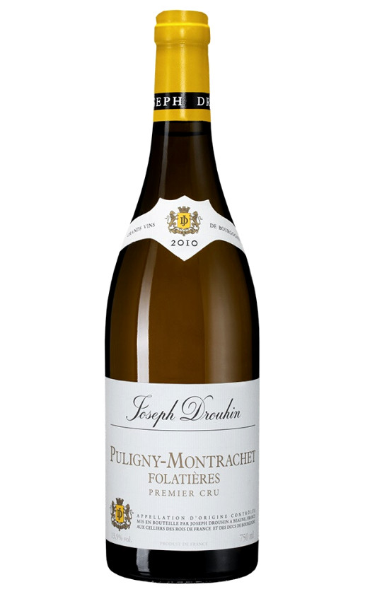 Вино Joseph Drouhin Puligny-Montrachet Premier Cru Folatieres 2010