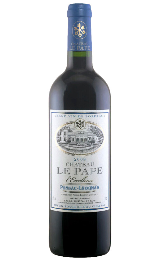 Wine Joseph Janoueix Chateau Le Pape Pessac Leognan 2008