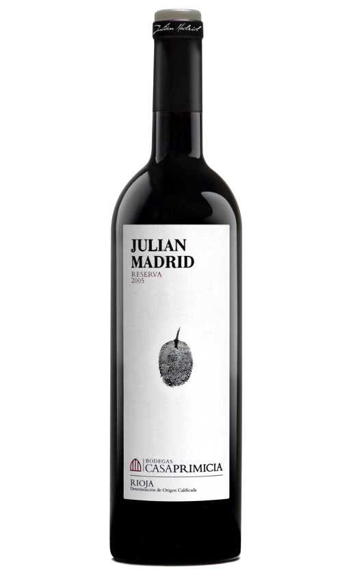 Wine Julian Madrid Reserva De Familia Rioja 2004