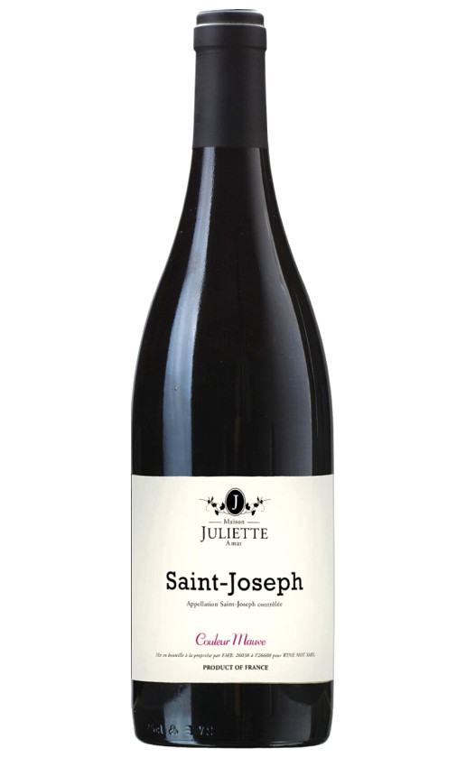 Wine Juliette Amat Saint Joseph Couleur Mauve 2016