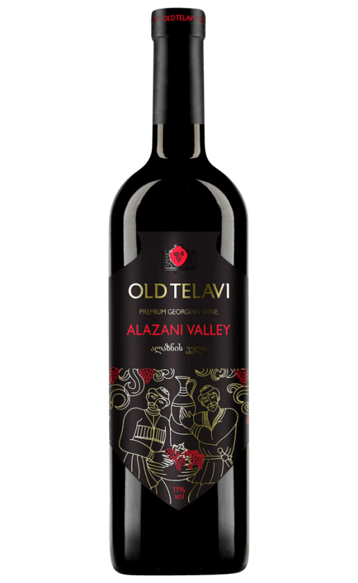Wine Kakhuri Old Telavi Alazani Valley Red Semi Sweet