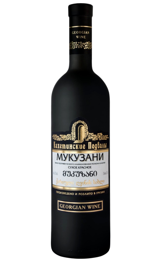 Wine Kaxetinskie Podvaly Mukuzani Matovaya Butylka