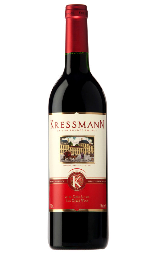 Wine Kressmann Vin De Table Rouge
