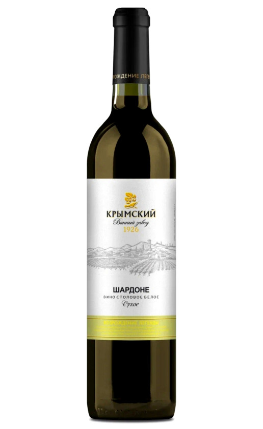 Крымский винный завод Шардоне Полусладкое