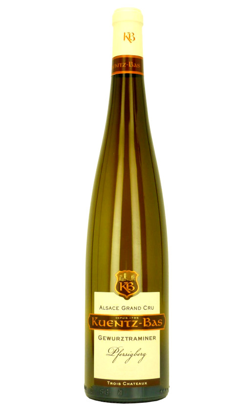 Wine Kuentz Bas Gewurztraminer Pfersigberg Trois Chateaux Alsace Grand Cru 2013