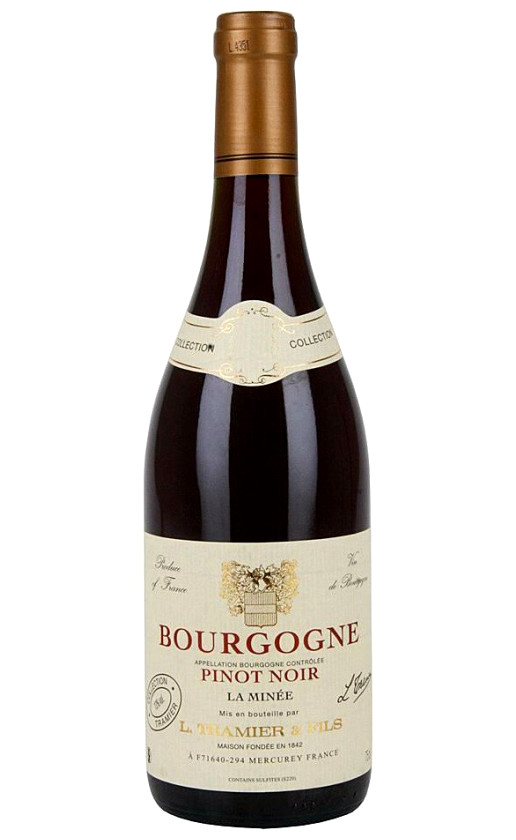 Wine L Tramier Fils La Minee Pinot Noir Bourgogne