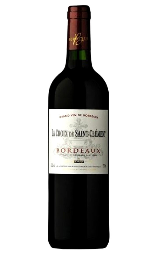 Wine La Croix De Saint Clement Rouge Bordeaux