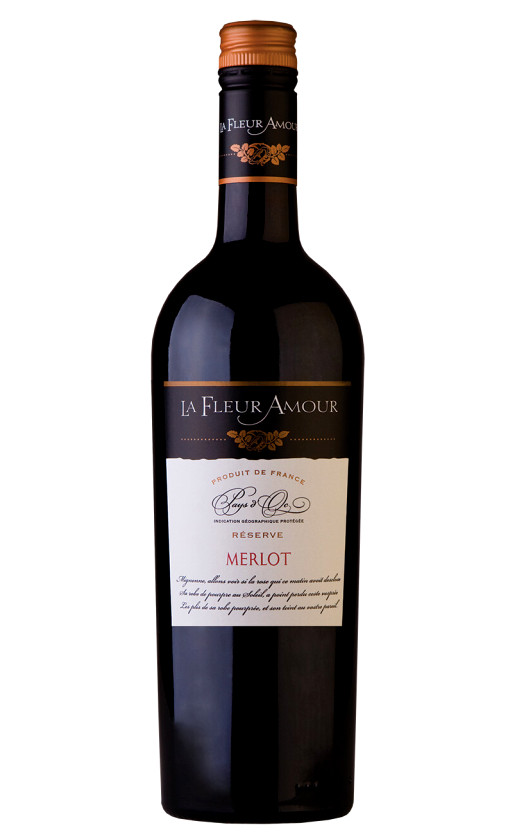 Вино La Fleur Amour Merlot Reserva Pays d'Oc