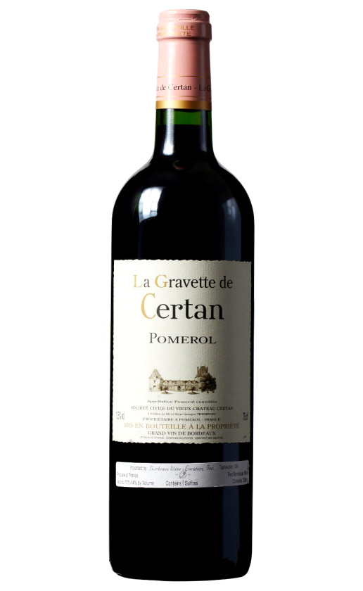 Вино La Gravette de Certan Pomerol 2009