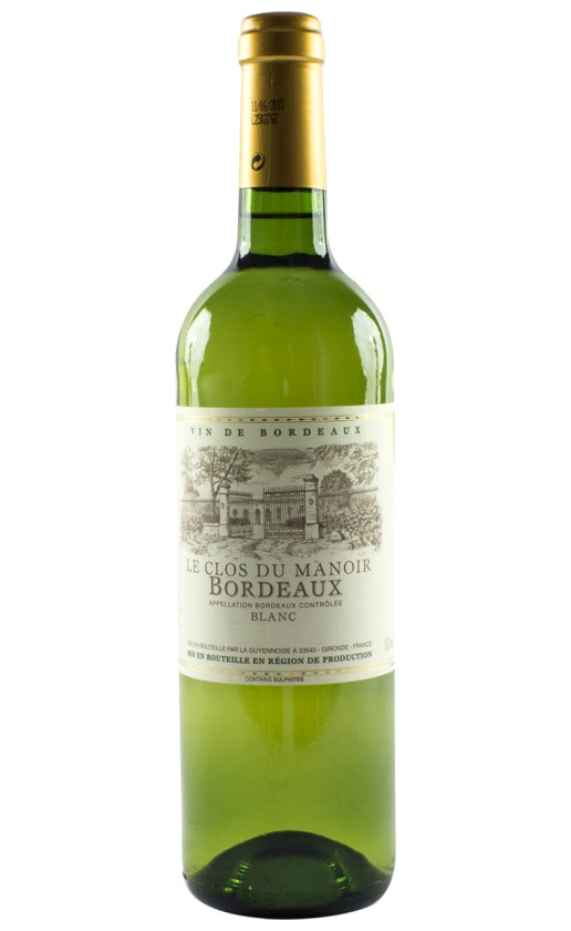 Wine La Guyennoise Le Clos Du Manoir Bordeaux Blanc