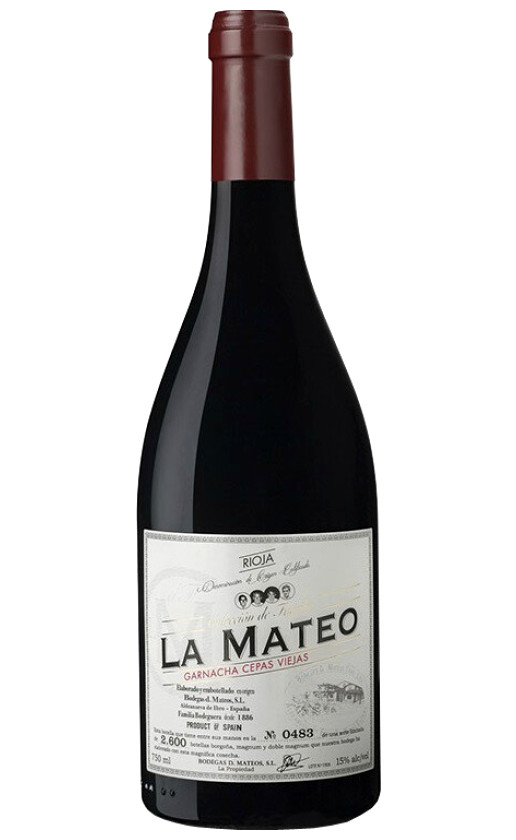 Wine La Mateo Coleccion De Familia Garnacha Cepas Viejas Rioja 2016