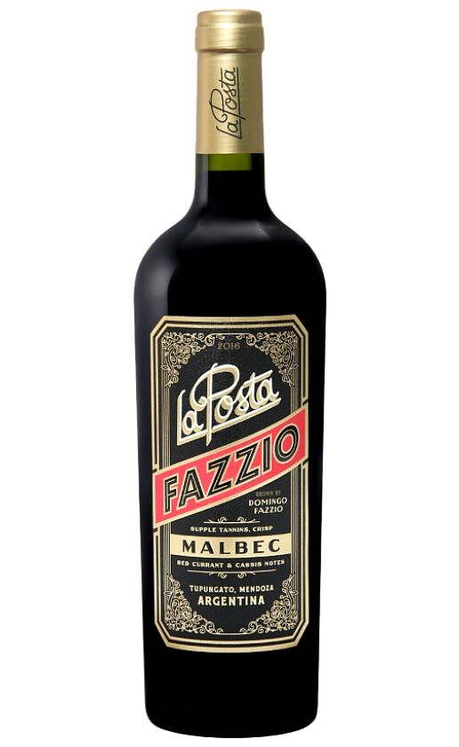 Wine La Posta Fazzio Mendoza 2017