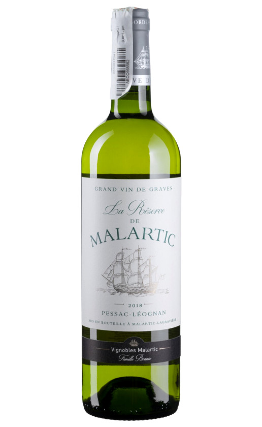 Вино La Reserve de Malartic Blanc Pessac-Leognan 2018