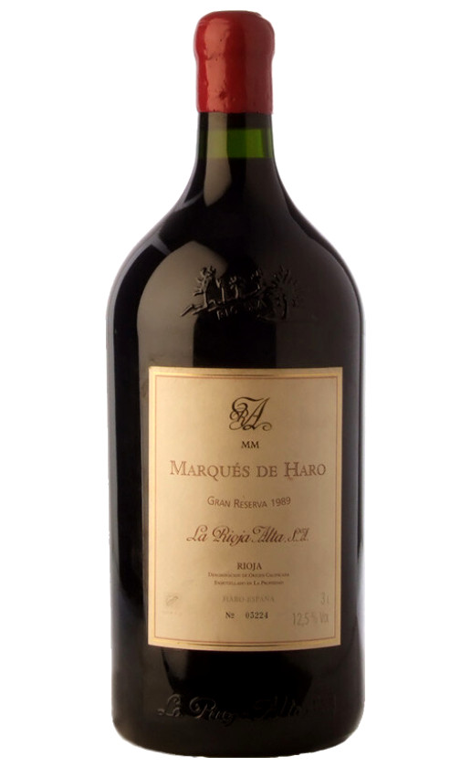 Wine La Rioja Alta Marques De Haro Gran Reserva 1989