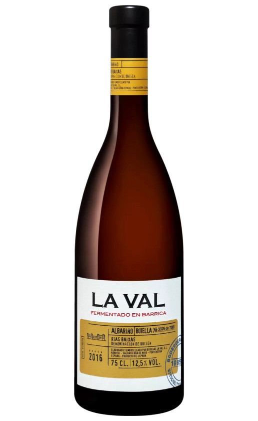 Wine La Val Fermentado En Barrica Albarino Rias Baixas 2016