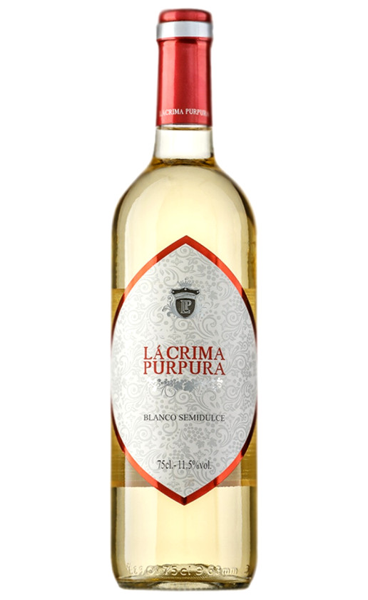 Wine Lacrima Purpura Blanco Semidulce Utiel Requena