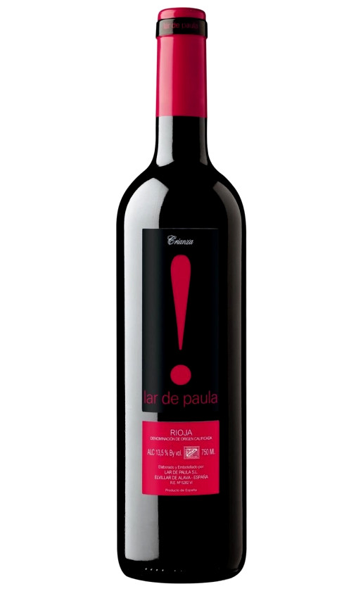 Wine Lar De Paula Crianza Rioja