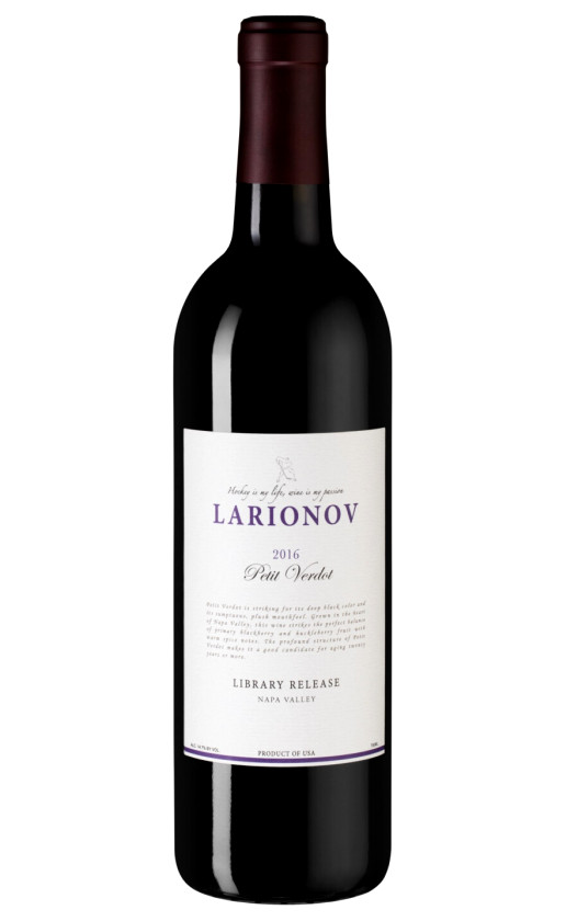 Wine Larionov Library Release Petit Verdot 2016