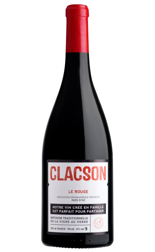 Wine Laurent Miquel Clacson Le Rouge Pays Doc 2019
