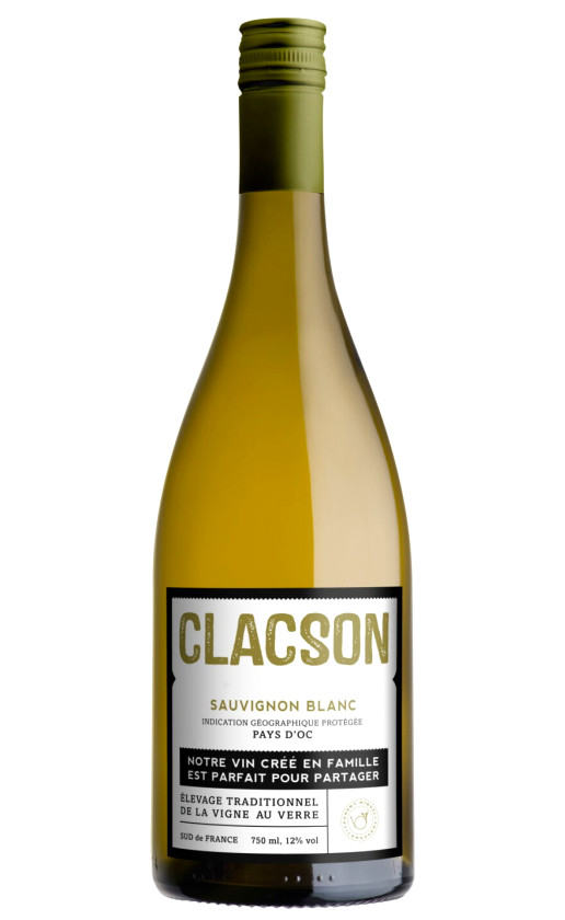 Вино Laurent Miquel Clacson Sauvignon Blanc Pays d'Oc 2019