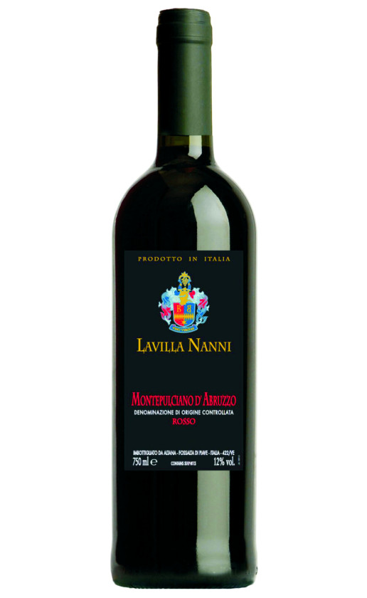 Wine Lavilla Nanni Montepulciano Dabruzzo