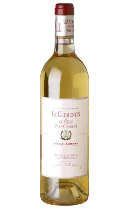 Вино Le Clementin du Chateau Pape Clement blanc 1996