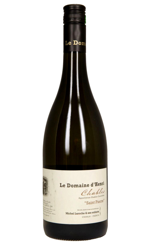 Вино Le Domaine d'Henri Saint Pierre Chablis 2018