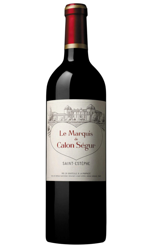 Wine Le Marquis De Calon Segur Saint Estephe 2017