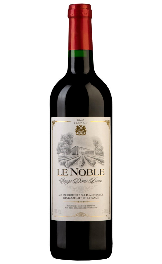Wine Le Noble De France Rouge Demi Doux
