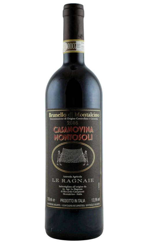 Wine Le Ragnaie Casanovina Montosoli Brunello Di Montalcino 2016