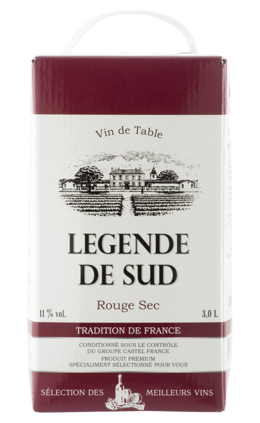 Wine Legende De Sud Rouge Sec
