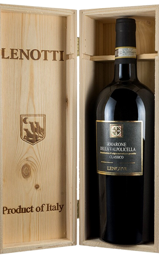 Wine Lenotti Amarone Della Valpolicella Classico Wooden Box