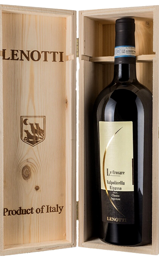 Lenotti Le Crosare Valpolicella Ripasso Classico Superiore 2015 wooden box