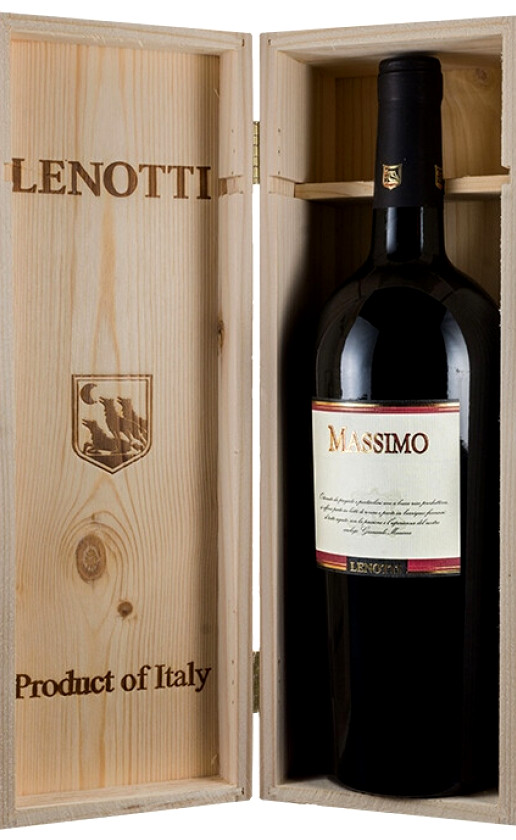 Wine Lenotti Massimo Rosso Veneto Wooden Box