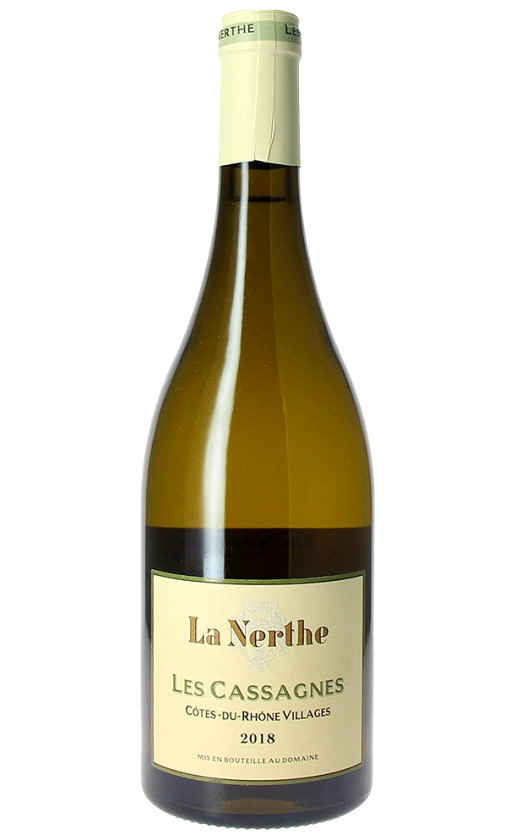 Вино Les Cassagnes de La Nerthe Blanc Cotes du Rhone Villages 2018
