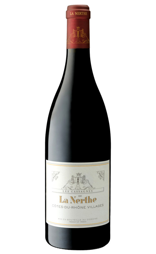 Вино Les Cassagnes de La Nerthe Rouge Cotes du Rhone Villages 2019