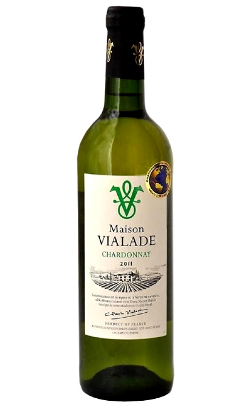Wine Les Domaines Auriol Maison Vialade Chardonnay Pays Doc