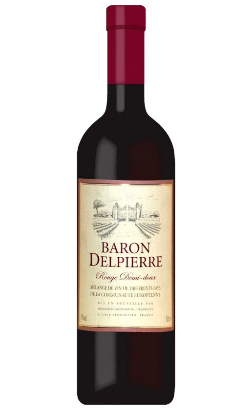 Wine Les Domaines Montariol Degroote Baron Delpierre Rouge Demi Doux Languedoc Vdp