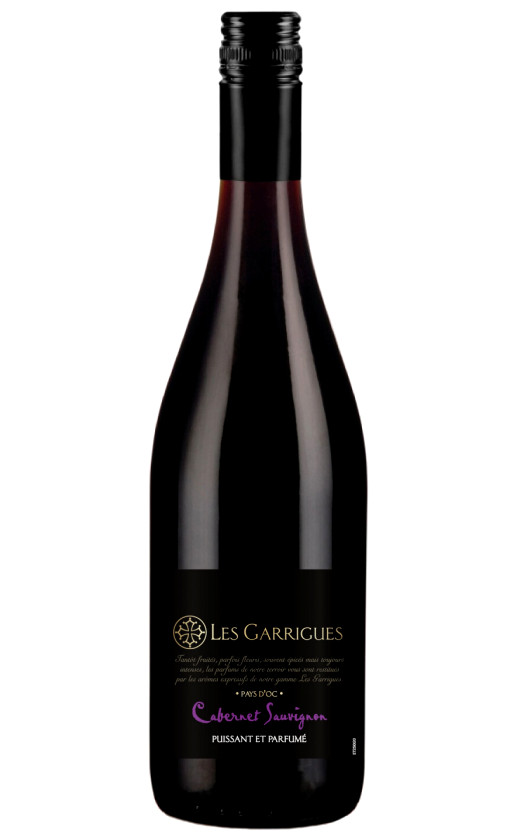 Вино Les Garrigues Cabernet Sauvignon Pays d'Oc